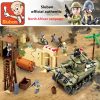 Sluban Building Block Toys WW B0713 The Battle of Ei Alamein 790PCS Bricks Army Tanks Military - LOZ Blocks Store