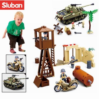 Sluban Building Block Toys WW B0713 The Battle of Ei Alamein 790PCS Bricks Army Tanks Military 2 - LOZ Blocks Store