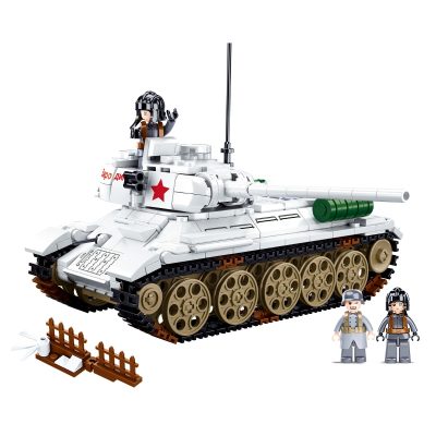 Sluban Building Block Toys World War 2 B0978 T 34 85 Medium Tank 518PCS Bricks Compatbile 3 - LOZ Blocks Store