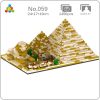 YZ 059 World Architecture Egypt Pyramid Sphinx Statue Palace Mini Diamond Blocks Bricks Building Toy For - LOZ Blocks Store