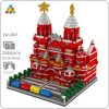 YZ 067 World Architecture Moscow Red Square Palace Museum DIY Mini Diamond Blocks Bricks Building Toy - LOZ Blocks Store