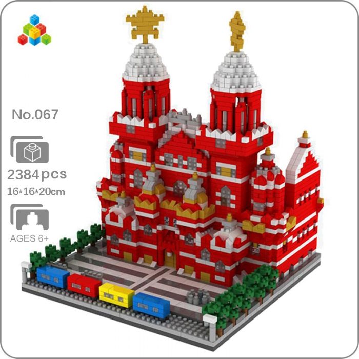 YZ 067 World Architecture Moscow Red Square Palace Museum DIY Mini Diamond Blocks Bricks Building Toy - LOZ Blocks Store