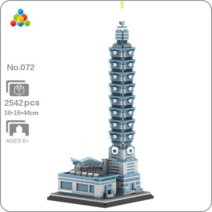 YZ 072 World Architecture Taipei 101 Financial Center Mall DIY Mini Diamond Blocks Bricks Building Toy - LOZ Blocks Store