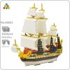 YZ 66501 Caribbean Pirate Sailing Ship Boat Sailboat Model DIY Mini Diamond Blocks Bricks Building Toy - LOZ Blocks Store