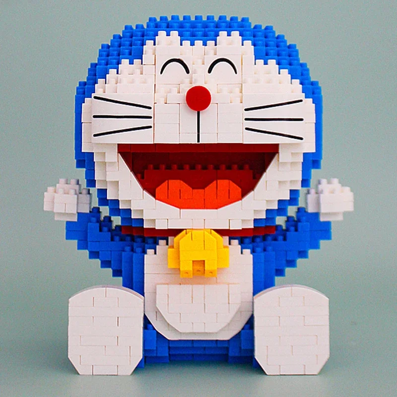 Balody 16131 Anime Doraemon Cat Robot Sit Bell Pet Animal Doll DIY Mini Diamond Blocks Bricks 1 - LOZ Blocks Store